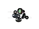 GPM Black Aluminium Shock Caps 4Pcs - Black SLADP/CAP-BK