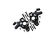 GPM Aluminium Front Steering Hubs 2Pcs - Black SCX6021-BK