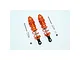 GPM Aluminium 100mm Adjustable Shock Absorbers 2Pcs - Orange MAS100F-OR-OR-BEBK