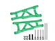 GPM Aluminium Front or Rear Suspension Arms 2Pcs - Green SLA055-G