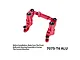 GPM Aluminium Steering Bell Crank/Drag Link Assembly - Red TXMM048-R