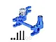 GPM Aluminium Steering Bell Crank/Drag Link Assembly w/ Servo Saver - Blue TXMS048N-B