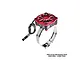 GPM Racing red aluminium motor cooling fan with adjustable stainless steel mounting strap.