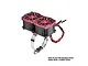 GPM Aluminium And Stainless Steel 40-56mm Adjustable Fan Mount with 40x28mm Dual Cooling Fans - Red GPM3357FANB2-R