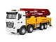 HuiNa 1381 RC Concrete Pump Truck Electric 4WD 1/18 Scale RTR - Red/Yellow 1381-R