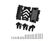GPM Black Aluminium Centre Gear Box Skid Plate & Mount Set SCX3038BA-BK