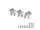 GPM Silver Aluminium Centre Gearbox Mounts 3Pcs SCX3038BB-S