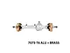 GPM SCX10 Pro Silver Aluminium & Brass Front Differential/Axle Housing SCXP012-S