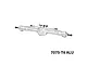 GPM SCX10 Pro Silver Aluminium Rear Straight Differential/Axle Housing SCXP013-S