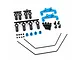 Yeah Racing Aluminium Anti-Roll Bar Set - Blue TATT-034BU