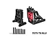 GPM Black Aluminium Motor Mount Set XRT038AB-BK