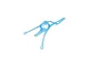 A transparent blue BetaFPV drone canopy spare part shown against a white background.