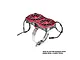 GPM Aluminium And Stainless Steel 40-56mm Adjustable Fan Mount with 40x40x10mm Dual Cooling Fans - Red GPM3357FANV2-R