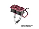 GPM Aluminium 56-70mm Adjustable Mount with Dual 40x28mm Cooling Fans - Red GPM5276FANB2-R