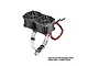 GPM Racing black dual cooling fan unit with an adjustable stainless steel mounting strap for RC motors.