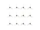 Twelve clear grey 3-blade propellers for RC drones arranged in a 4x3 grid on a white background.