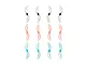 A set of 12 BetaFPV Gemfan 45mm 2-blade propellers in pink, blue, and grey, arranged in three rows of four on a white background.
