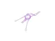 A clear purple plastic drone canopy spare part for BetaFPV drones, shown against a plain white background.