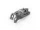 A clear grey BetaFPV O4 Air Unit Bracket II shown from a high-angle perspective against a white background.