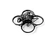 BetaFPV O4 Air Unit Pro drone frame in black, featuring a carbon fiber base and protective plastic propeller ducts.