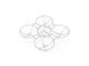 A clear white BetaFPV drone frame featuring four circular propeller guards in a quadcopter configuration, shown against a plain white background.