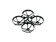 A black BetaFPV drone frame with four integrated propeller guards, shown from a high-angle perspective against a white background.