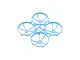 A light blue BetaFPV drone frame with four integrated propeller guards, shown from a high-angle perspective against a white background.