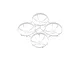 A white BetaFPV Pro drone frame with four integrated propeller guards on a plain white background.