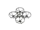 A clear grey BetaFPV drone frame with four integrated propeller guards, viewed from a high angle against a white background.