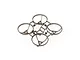 A clear grey BetaFPV Champion drone frame featuring four integrated propeller guards on a white background.