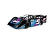 A 1/10 scale Losi 22S Dirt Late Model RC car in blue and black livery with number 5k on the side, isolated on a white background.