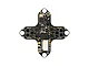 Top down studio view of the BetaFPV Matrix 1S Brushless Flight Controller featuring surface mounted components on a black printed circuit board.