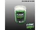 A jar of green CowRC Cow Cleaning Snot cleaning compound with a branded label and a clear plastic lid.