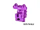 GPM aluminium rear differential cover in purple with engraved GPM Racing logo and text 7075-T6 ALU in the corner.
