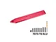 GPM Aluminium Rear Skid Plate Brace in red, accompanied by installation screws, a locknut, and a drill bit.