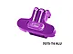 GPM Racing purple anodised aluminium rear bumper with engraved logo on a clean white background.