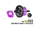 GPM Racing purple and black centre differential set with 38T gear, 15T pinion gear, motor plate, and hardware on a white background.