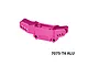 GPM aluminium front shock tower in pink with the GPM logo embossed on the front and text reading 7075-T6 ALU in the bottom right corner.