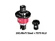 GPM red and black complete rear differential assembly with steel and aluminium components on a white background.