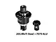 GPM complete rear differential assembly with black metal housing and gear against a white background.