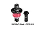 GPM Racing complete front differential set with red and black metal components, including a main gear and pinion gear.