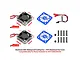 GPM 35x10mm 20,000RPM High Speed Cooling Fans with Aluminium Covers 2Pcs - Blue MTV6018FAN-B