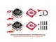 GPM 35x10mm 20,000RPM High Speed Cooling Fans with Aluminium Covers 2Pcs - Red MTV6018FAN-R