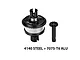 GPM steel and aluminium complete differential assembly with a separate pinion gear against a white background.