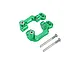 GPM Aluminium Hub Carriers in green with two metal screws displayed on a clean white background.