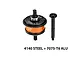 GPM Steel & Aluminium 13T/43T 1Mod Complete Centre Differential - Orange LMT1343S/CS-OR