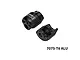 GPM Aluminium Shock Cap Protectors in black, shown as two pieces on a white background with text reading 7075-T6 ALU.