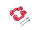 GPM red aluminium hub carriers or C-hubs with included steel screws on a clean white background.