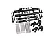 GPM Aluminium Front & Rear Sway Bar Set in black, showing sway bars, links, brackets, and hardware on a white background.