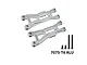 GPM aluminium front lower suspension arms in silver with included screws and text 7075-T6 ALU against a white background.